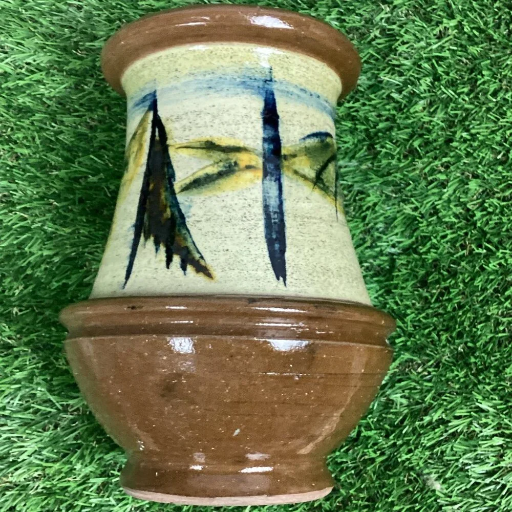 Vintage Hand Painted Vase Pottery